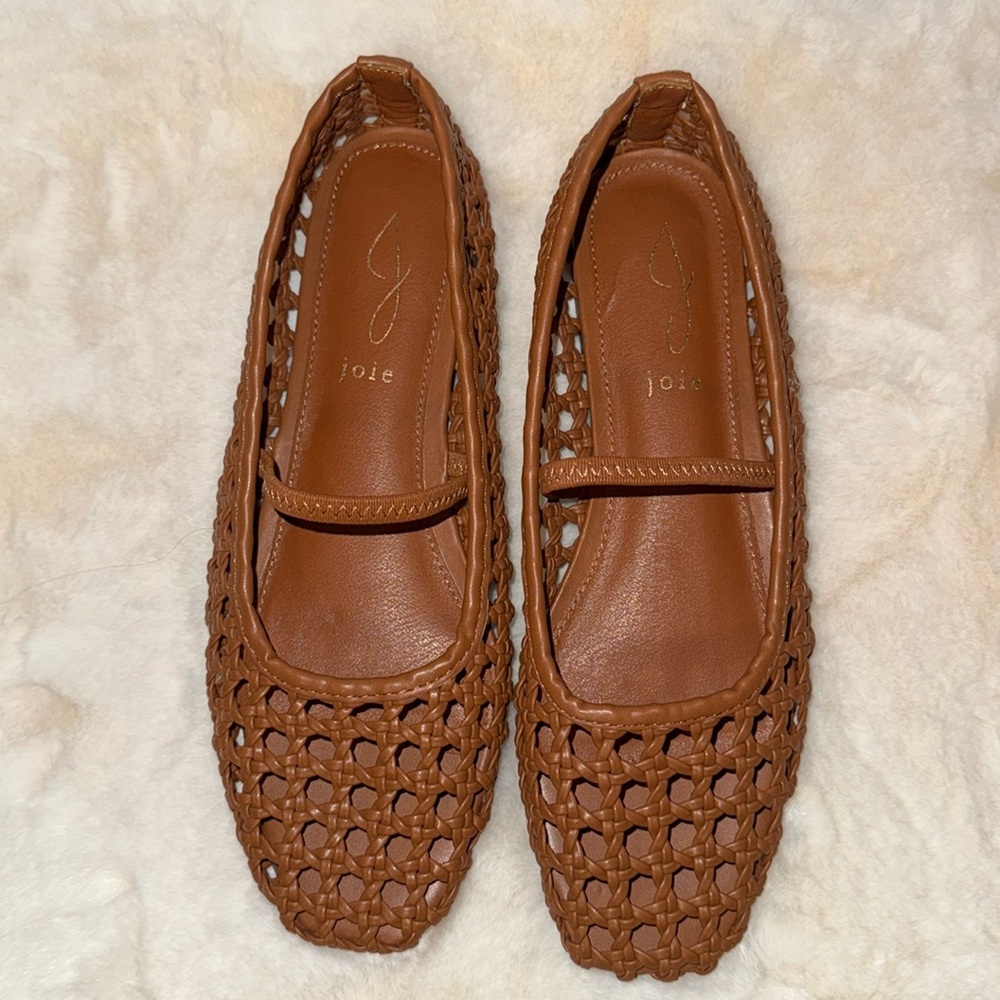 Joie Tan Woven Loafers